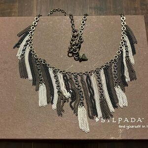SILPADA FRINGE BENEFITS BRASS AND HERMATITE